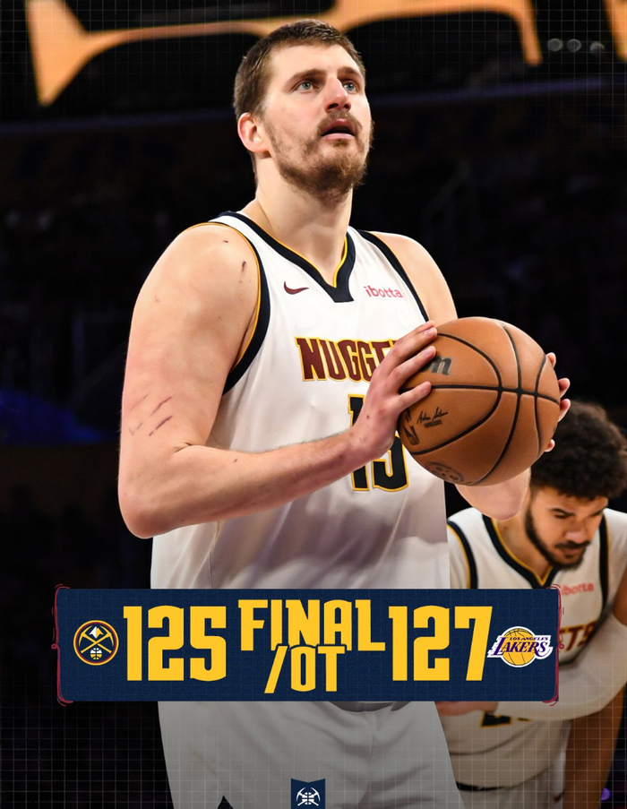 约基奇三双难救主 湖人东契奇准绝杀掘金